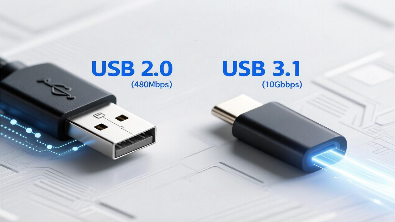 USB 2.0與3.1核心區別大解析，選購不踩坑